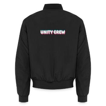 Unity Crew Graffiti Bulle Couleur - Bomber unisexe - noir - Dos - AI Model Male 185 light (185cm)