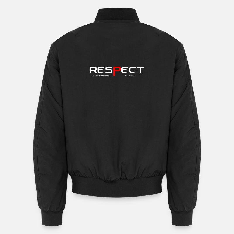 Respect - Unisex Bomberjacke - Schwarz