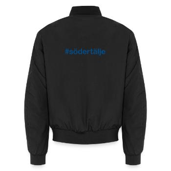 SÖDERTÄLJE Sweden Schweden - Unisex Bomberjacke - Schwarz - Hinten - AI Model Male 185 light (185cm)