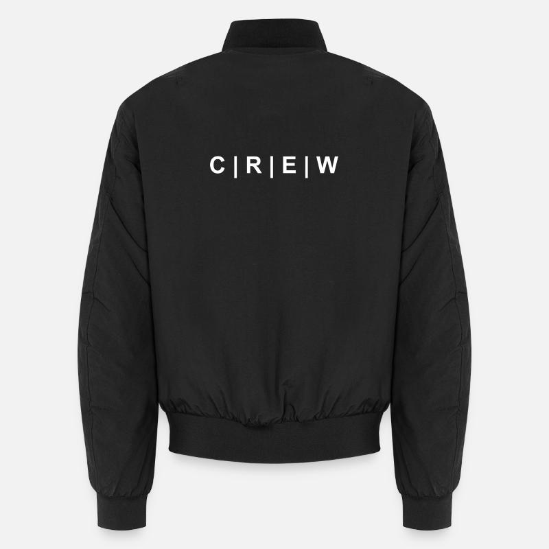 CREW weiss Unisex Bomberjacke