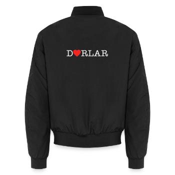 Dorlar - Bomber unisexe - noir - Dos - AI Model Male 185 light (185cm)
