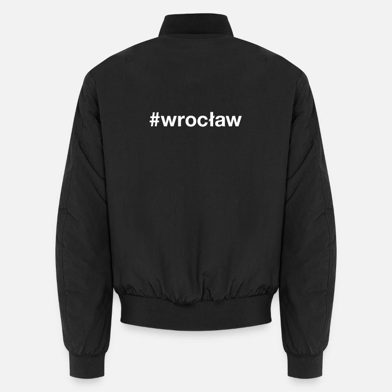 WROCLAW, Poland, Poland - Unisex Bomber Jacket - black