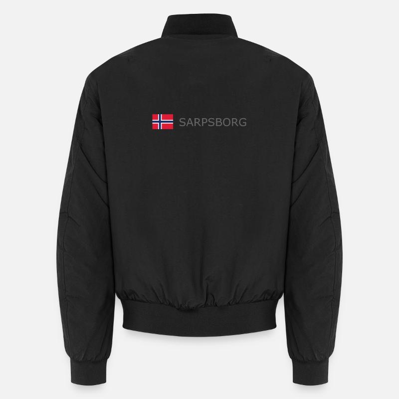 Norway Flag - Sarpsborg - Norge - Norwegen Unisex Bomber Jacket