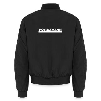 POTSDAMANN - Bomber unisexe - noir - Dos - AI Model Male 185 light (185cm)
