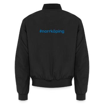 Norrköping Sverige Sweden Schweden - Unisex Bomberjacke - Schwarz - Hinten - AI Model Male 185 light (185cm)