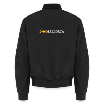 I love Mallorca Spanien - Unisex Bomberjacke - Schwarz - Hinten - AI Model Male 185 light (185cm)