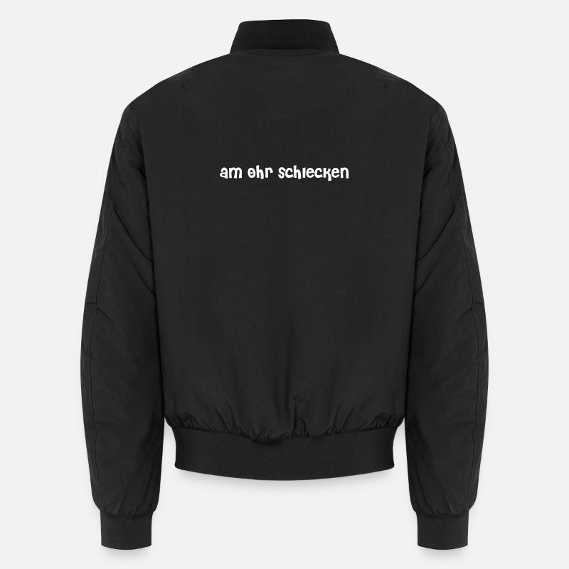 am Ohr schlecken - Unisex Bomberjacke - Schwarz