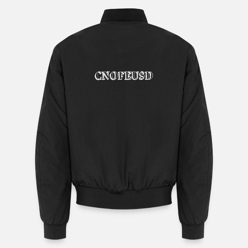 Confused (dark) - Unisex Bomber Jacket - black