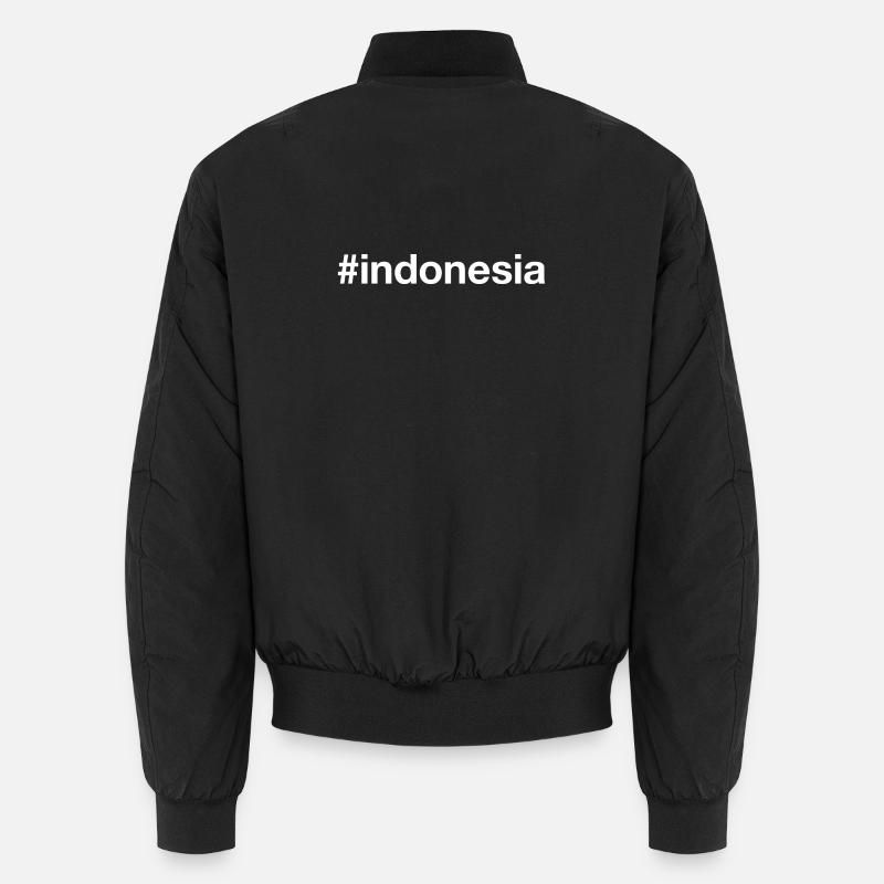 INDONESIA Indonesien Hashtag Unisex Bomber Jacket