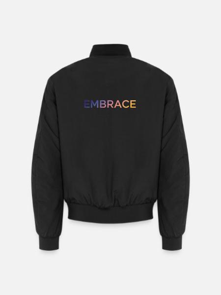 Embrace - Unisex Bomber Jacket - black