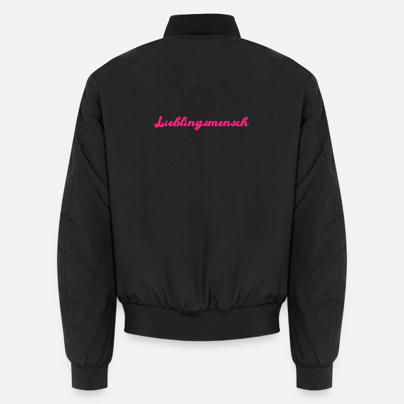 Favorite person - Unisex Bomber Jacket - black