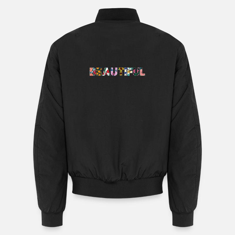 Wunderschön blühend - Unisex Bomberjacke - Schwarz