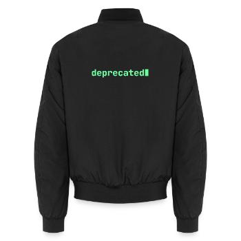 Se sentir déprécié | Humeur du développeur - Bomber unisexe - noir - Dos - AI Model Male 185 light (185cm)