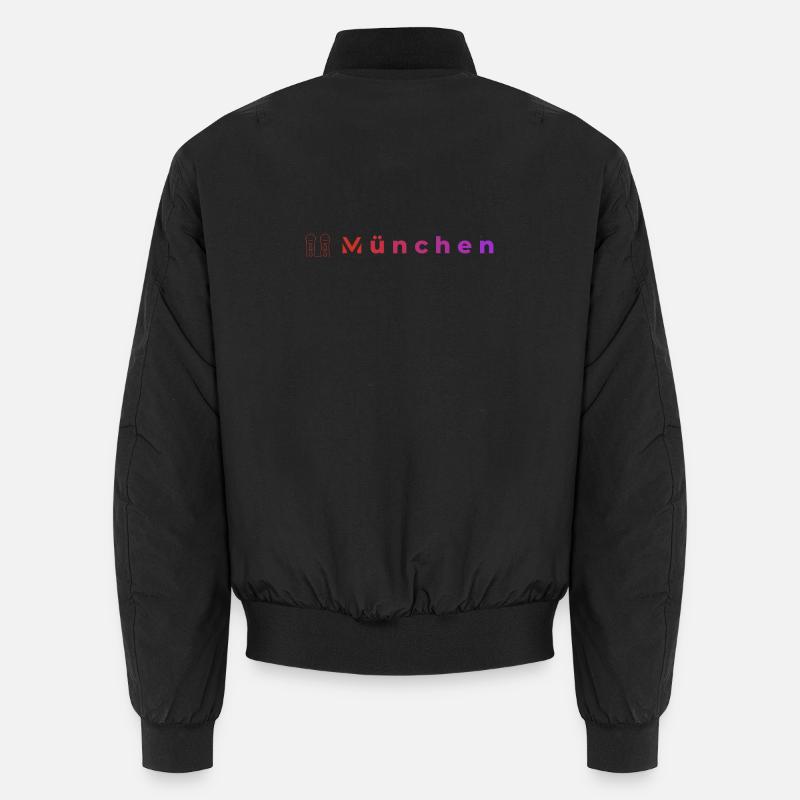 München Nachtleuchten - Unisex Bomberjacke - Schwarz