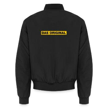 Das Original - Unisex Bomberjacke - Schwarz - Hinten - AI Model Male 185 light (185cm)