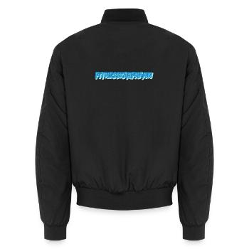 Cadeau pour marchand de fitness - Bomber unisexe - noir - Dos - AI Model Male 185 light (185cm)