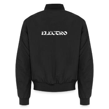Musique électro - Bomber unisexe - noir - Dos - AI Model Male 185 light (185cm)