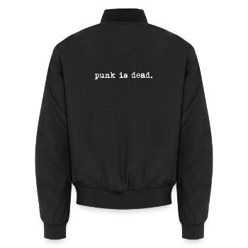 Punk ist tot - Unisex Bomberjacke - Schwarz - Hinten - AI Model Male 185 light (185cm)