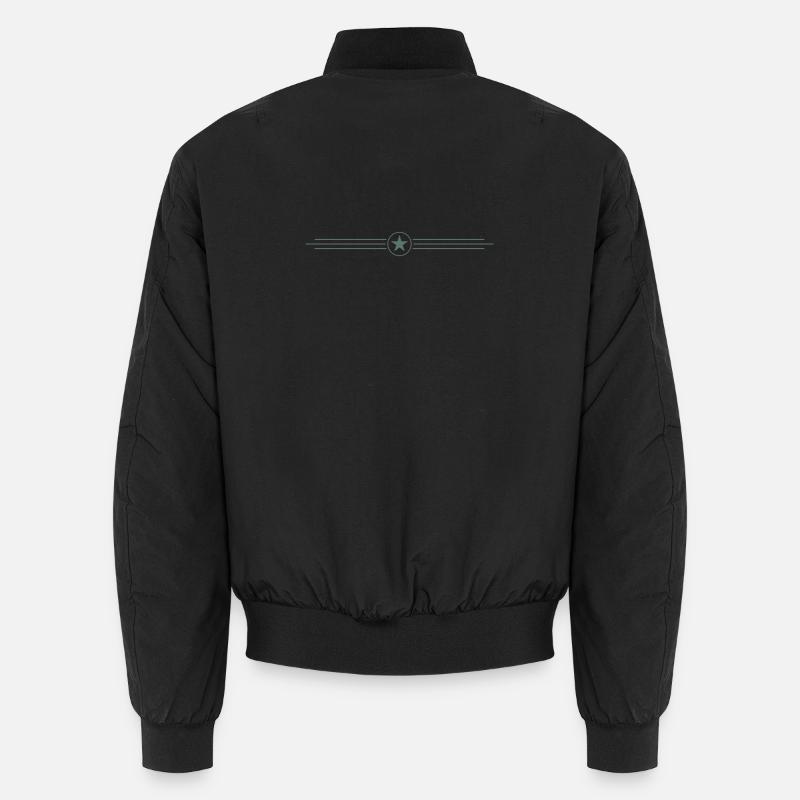 Star - Unisex Bomber Jacket - black