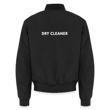 Pressing-pressing professionnel - Bomber unisexe - noir - Dos - AI Model Male 185 light (185cm)