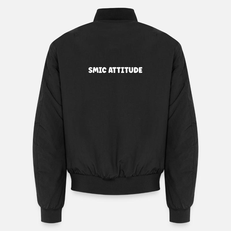 SMIC - Unisex Bomber Jacket - black