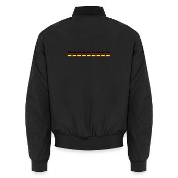 Drapeau de l’Allemagne - Bomber unisexe - noir - Dos - AI Model Male 185 light (185cm)