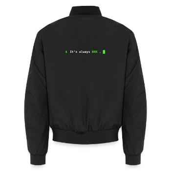 C’est toujours DNS – conception de terminaux administrateurs système - Bomber unisexe - noir - Dos - AI Model Male 185 light (185cm)