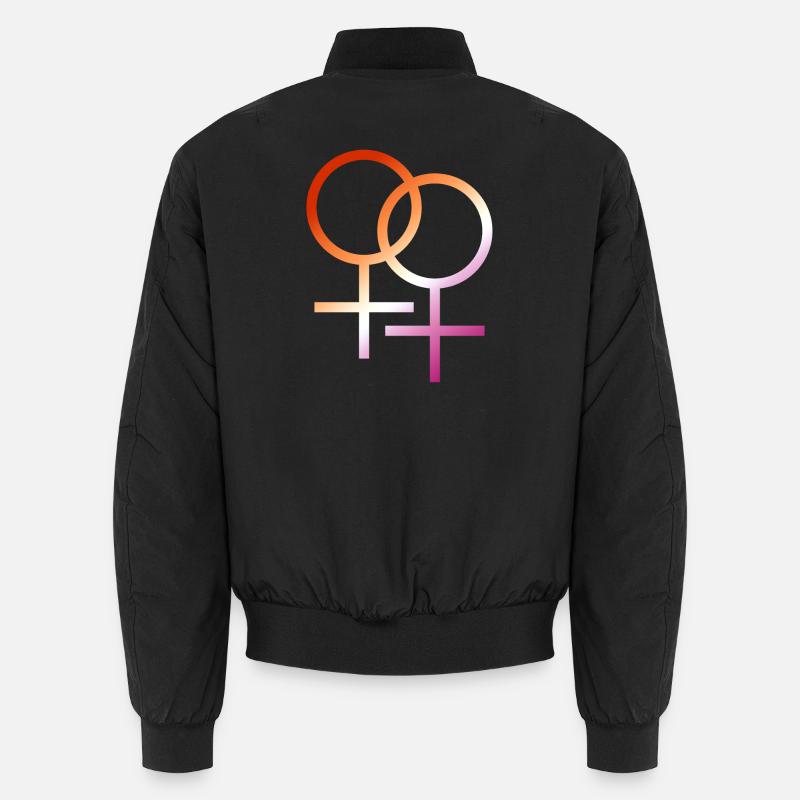 conception de t-shirt coloré symbole lesbienne lgbt Bomber unisexe