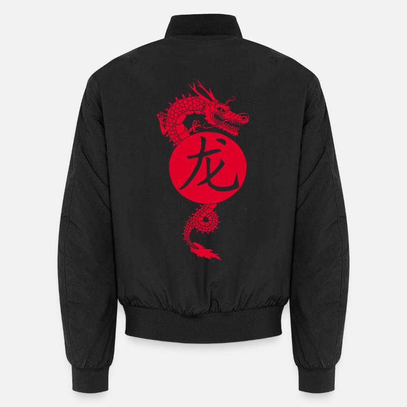 Dragon rouge de Chine - Bomber unisexe - noir