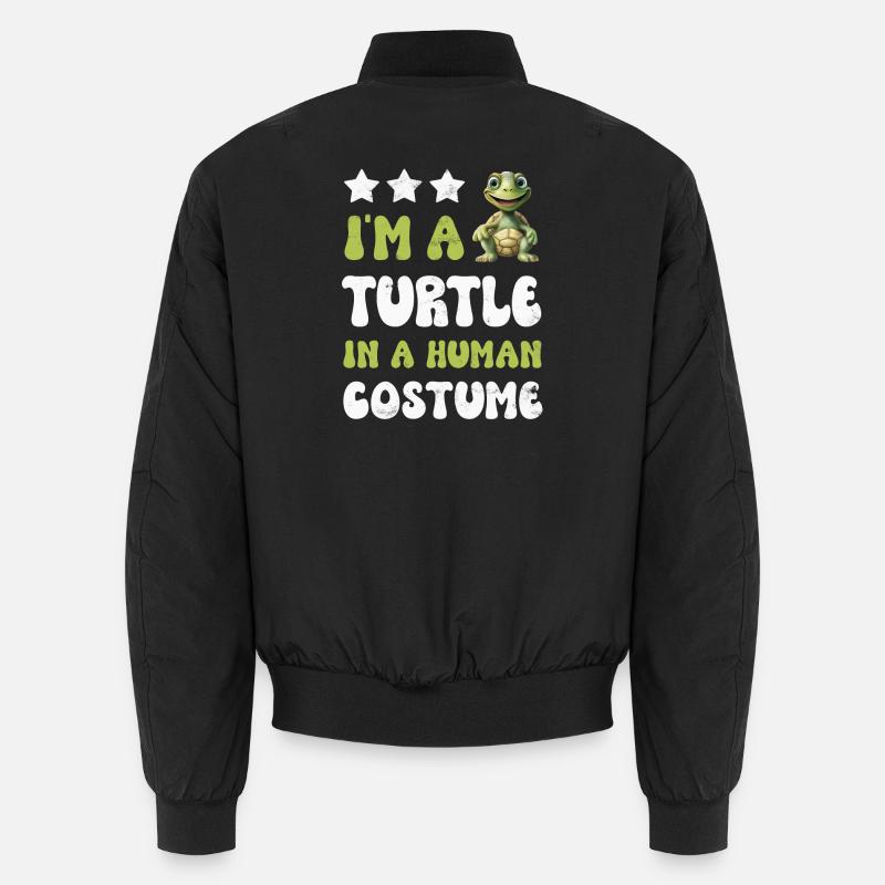 Turtle Turtles - Unisex Bomber Jacket - black