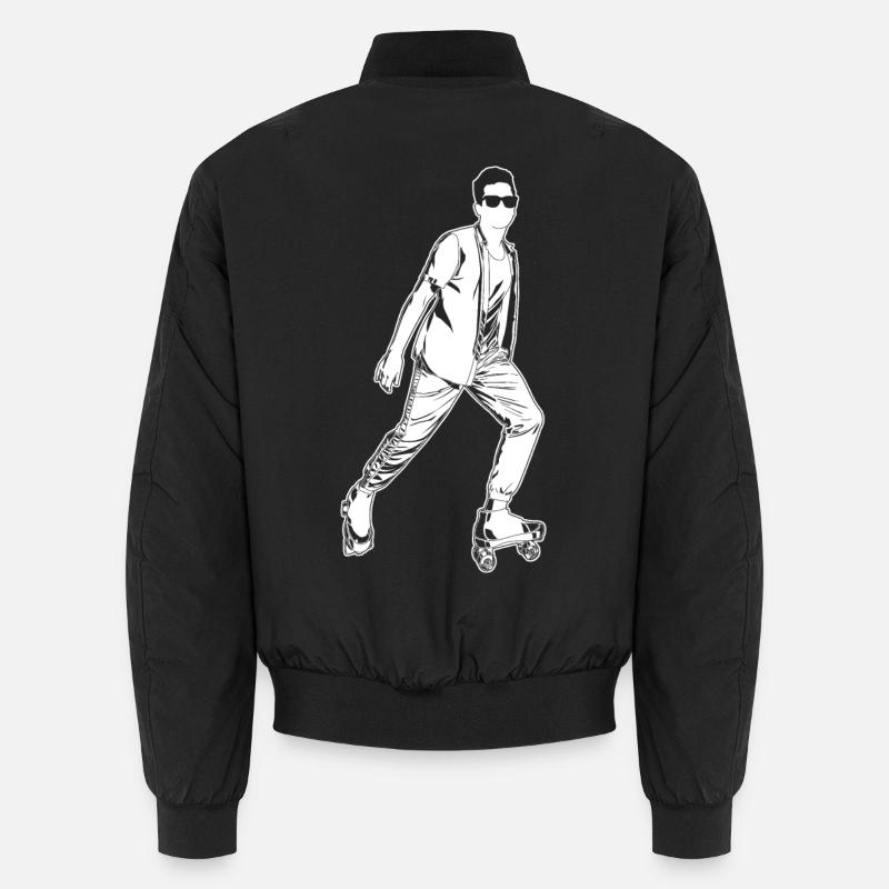 Rollschuhläufer - Unisex Bomberjacke - Schwarz