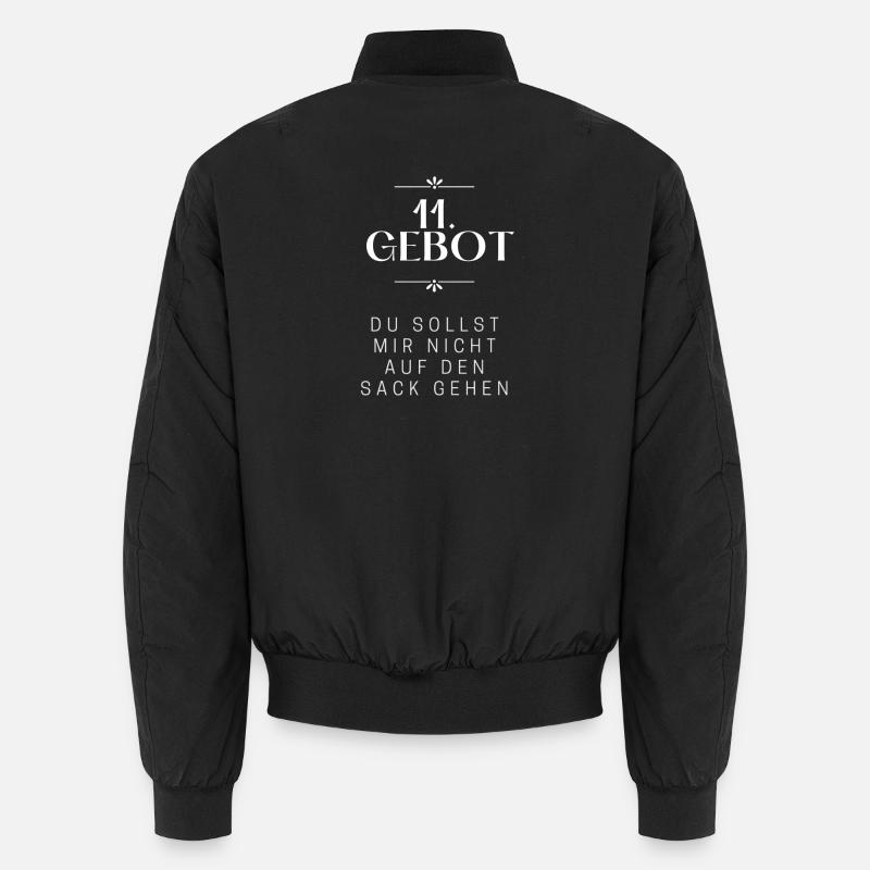 Du Sollst Mir Nicht Auf Den Sack Unisex Bomberjacke