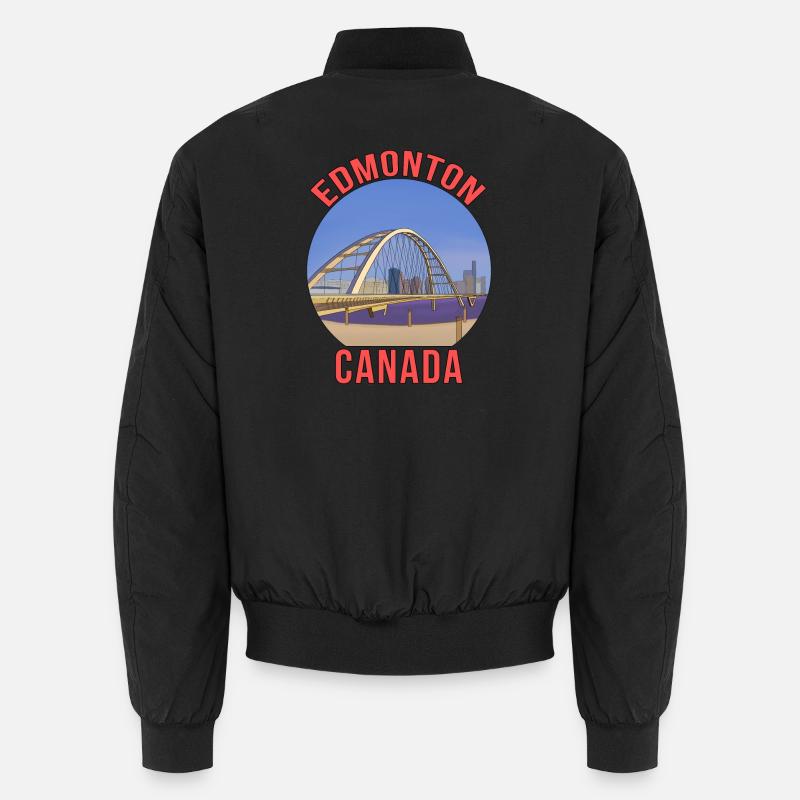 Edmonton, Kanada - Unisex Bomberjacke - Schwarz
