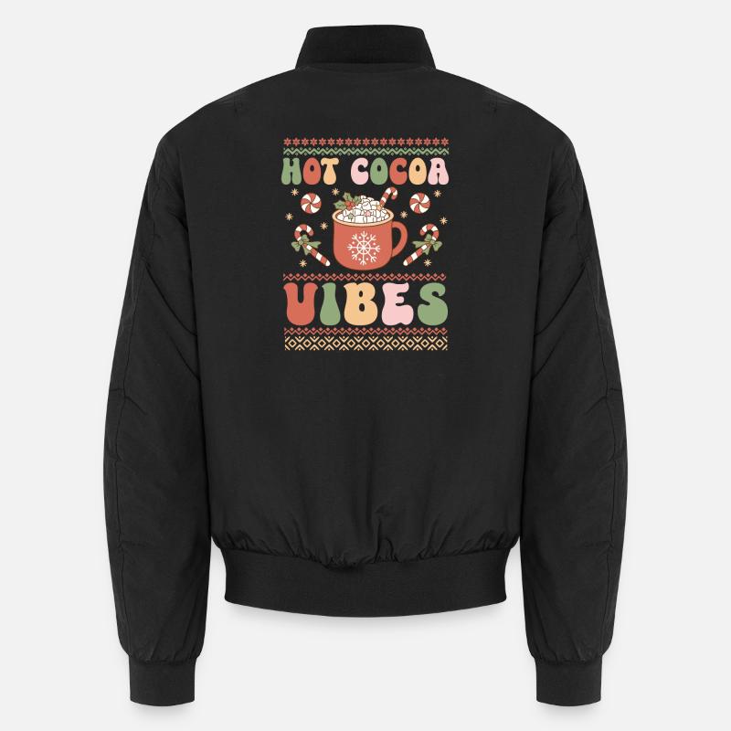 Hässlicher Weihnachtspullover - Unisex Bomberjacke - Schwarz