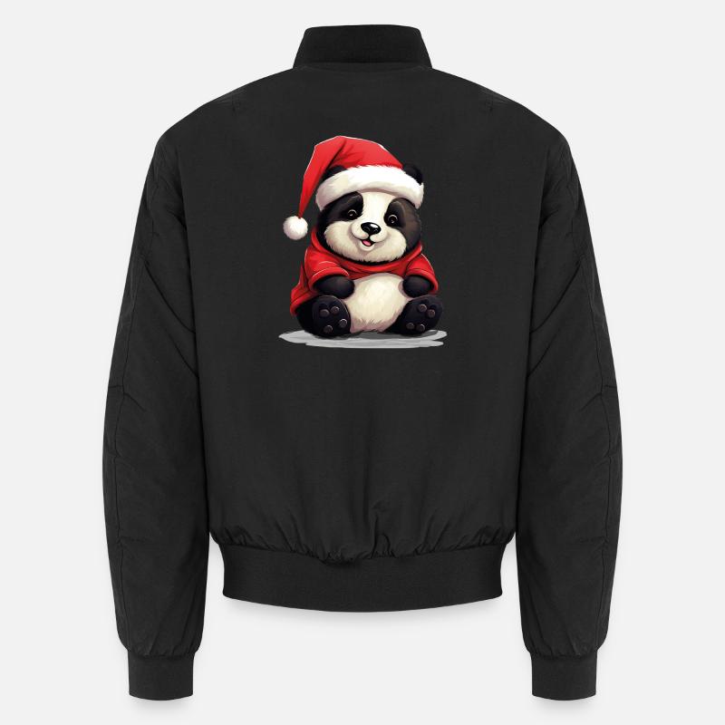 Panda Mignon, Noël, Panda Ours Bomber unisexe