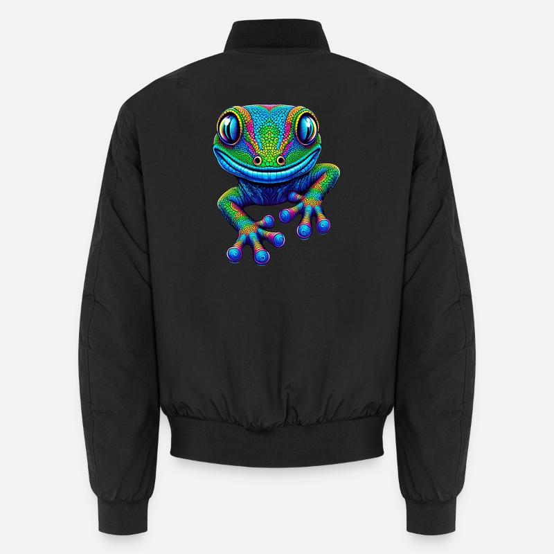 Gecko - Bomber unisexe - noir