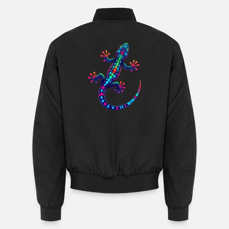 Gecko - Unisex Bomberjacke - Schwarz