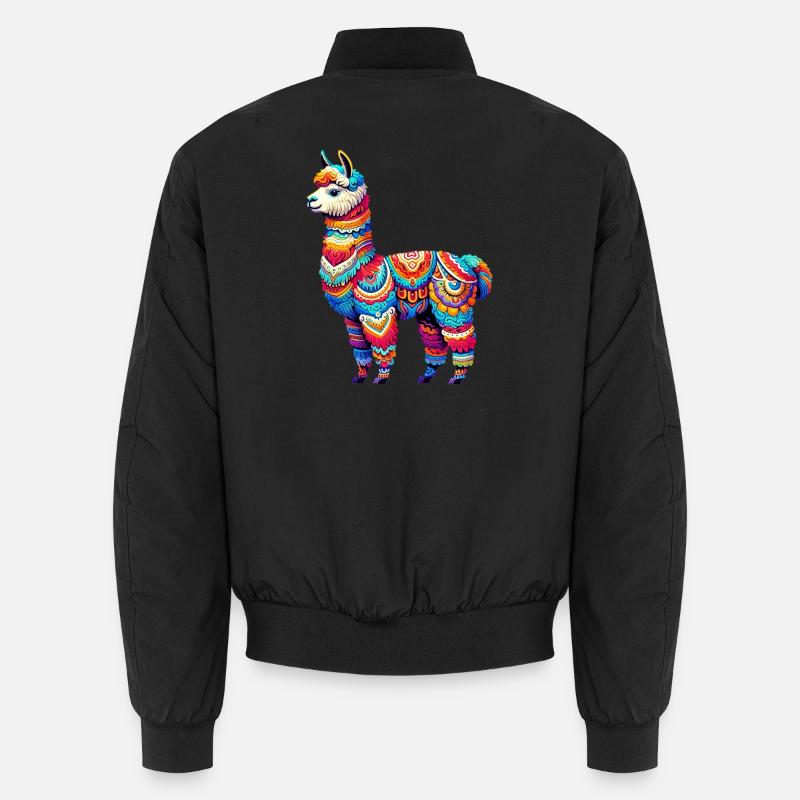 Alpaca - Unisex Bomber Jacket - black