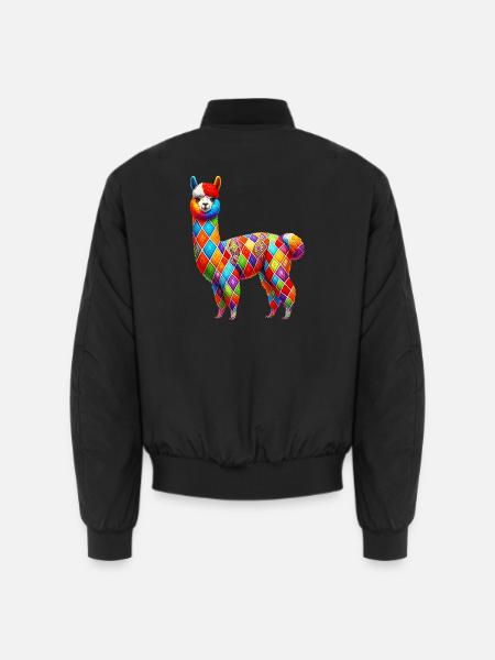 Alpaga - Bomber unisexe - noir