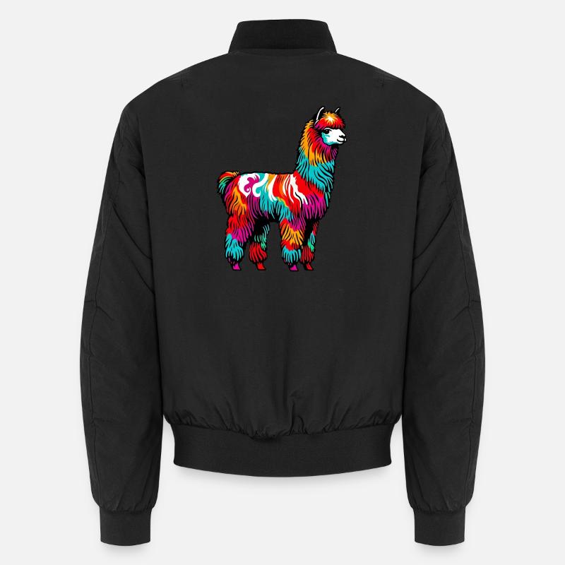 Alpaca - Unisex Bomber Jacket - black