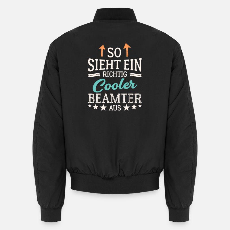 So sieht ein richtig cooler Beamter aus Unisex Bomberjacke