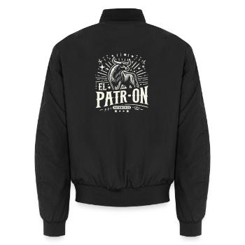 El PatrOn Bull Logo - Bomber unisexe - noir - Dos - AI Model Male 185 light (185cm)