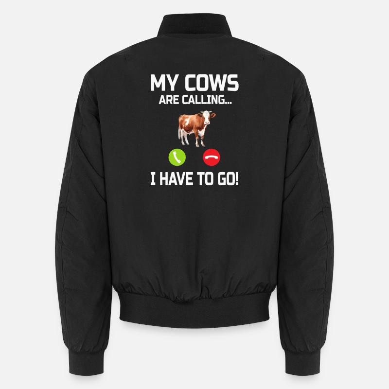 Vache Vaches - Bomber unisexe - noir