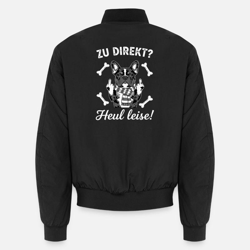 Bouledogue français cool - Bomber unisexe - noir
