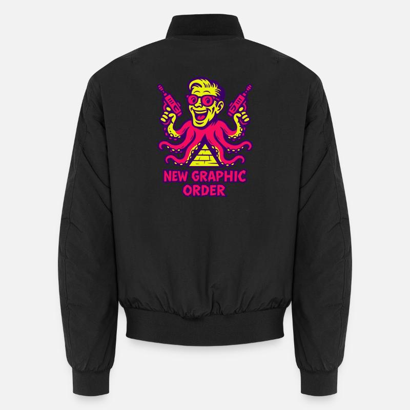 New Graphic Order Supermotiv - Unisex Bomberjacke - Schwarz