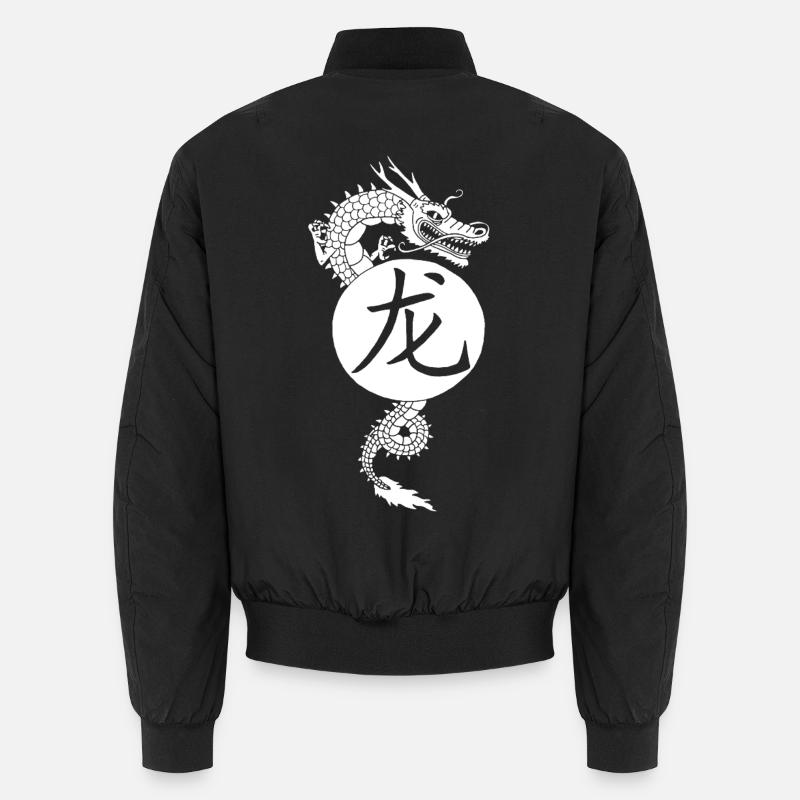 Dragon blanc de Chine Bomber unisexe