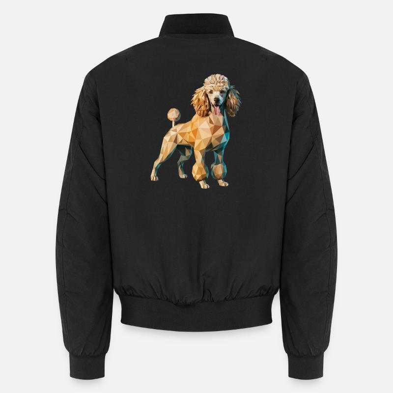 Poodle - Cool Low Poly Logo Unisex Bomber Jacket