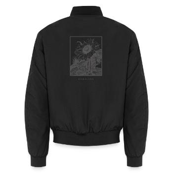 Cadre Tournesol Patrie - Bomber unisexe - noir - Dos - AI Model Male 185 light (185cm)