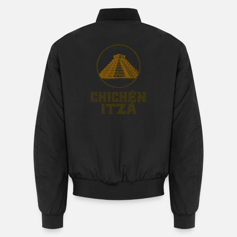 Chichen Itza Temple Vintage Bomber unisexe