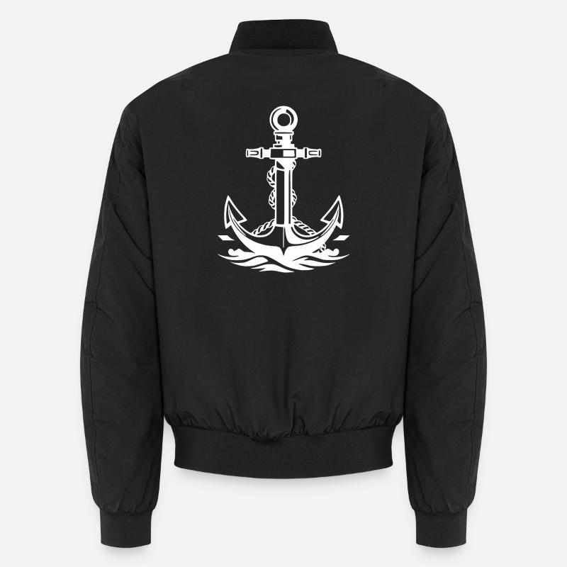 Anchor Seaman Sailor Northern Germany Gift Unisex Bomber Jacket